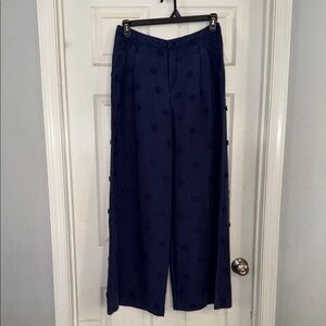 Maeve Tailored Linen Blend Embellished Pants